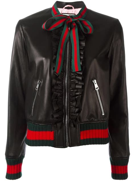 Vestes en cuir Gucci pour femme 